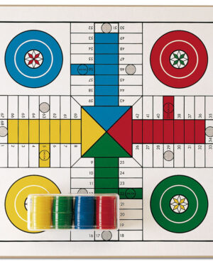Друштвена игра - Не лути се човече за 4 и 6 играчи 40X40 цм - дрвено