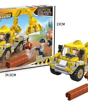 Играчка - Коцки за сложување, багер, 300 парчиња