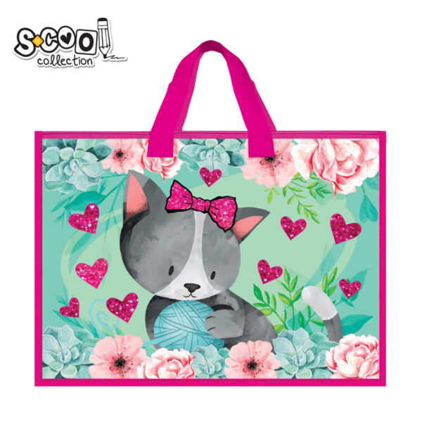 ТОРБА ЗА БЛОК 5, ПРЕМИУМ, 340*475, KITTY