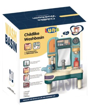 Играчка мијалник со вода и звук црвен Luna Toys