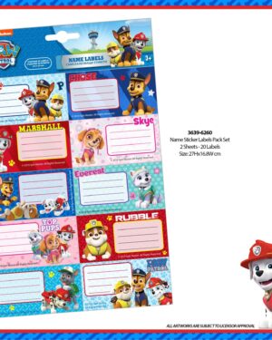 Налепници за име, Paw patrol
