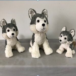 Играчка плишана кутре хаска 29cm.