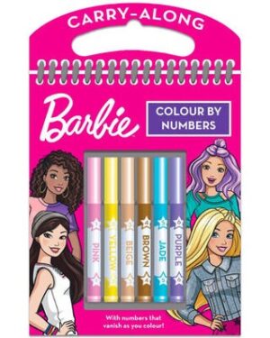 Боенка со активностит Barbie Colour By Numbers