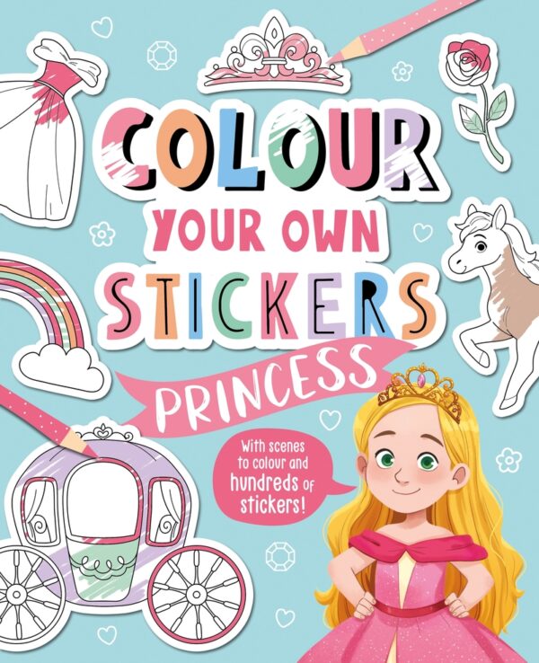 Боенка со стикери Colour Your Own Stickers: Princess