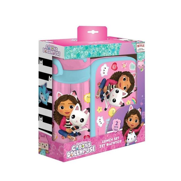 Кутија за храна+шише за вода, Gabbys Dollhouse