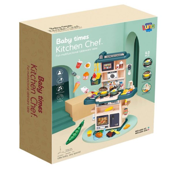 Играчка кујнски сет + количка, 87