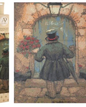 Креативен сет со циркони, Man met rozen