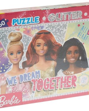 Сложувалка Barbie gliter, 60 парчиња, 50 x 35