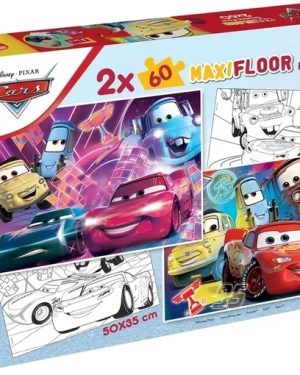 Сложувалка Cars, 2x60 парчиња, 50x35