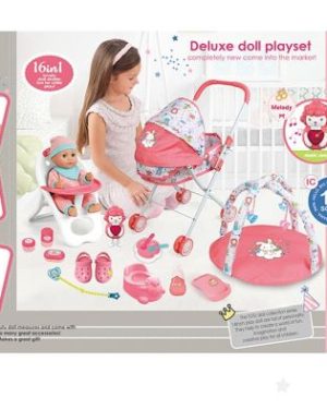 Играчка кукла бебе со додатоци