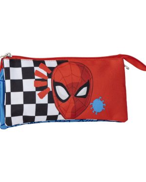 Футрола за училиштен прибор, тројна, Spiderman