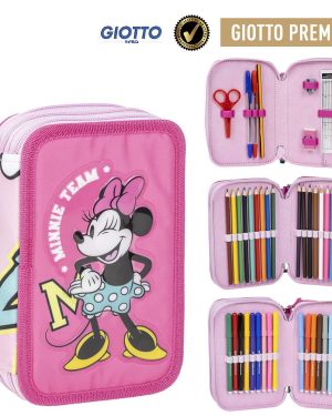 Етуа со училиштен прибор, тројна, Minnie