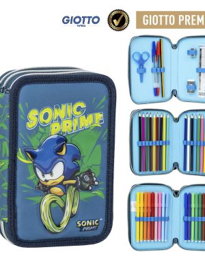 Етуа со училиштен прибор, тројна, Sonic