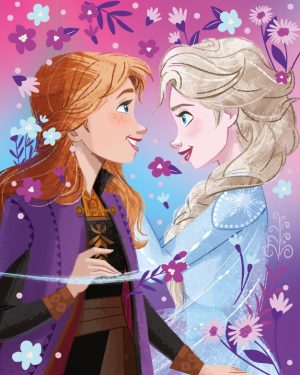Tетратка A4 без линии, премиум - Frozen