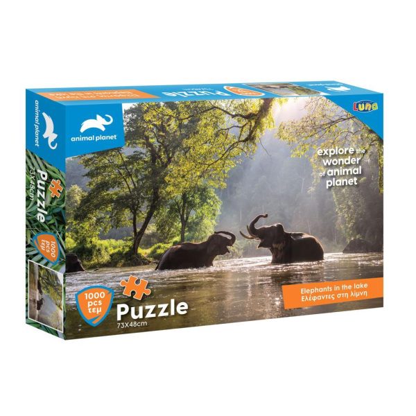 Сложувалка 73х48см., 1000 парчиња, Animal Planet