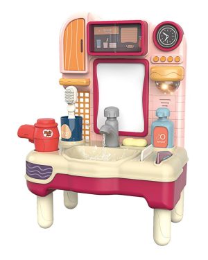 Играчка мијалник со вода и звук црвен Luna Toys