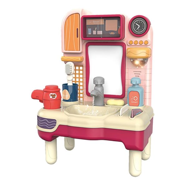 Играчка мијалник со вода и звук црвен Luna Toys