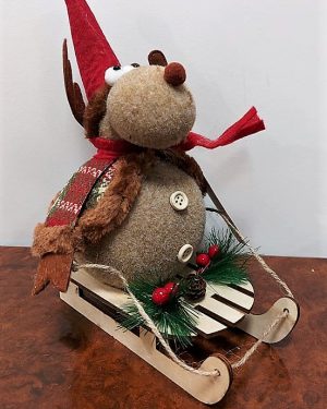 Украс новогодишен, ирвас - санка