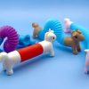 Сензорна играчка Pop Tube, еднорог