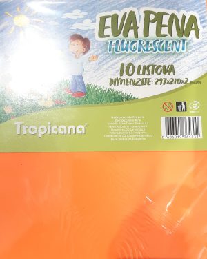 ХАРТИЈА МЕКА, НЕОН ПОРТОКАЛОВА БОЈА (ЦЕНА ОД ЛИСТ)