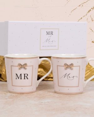 Шоља керамичка, сет од две MR & MRS MUGS