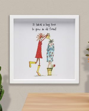 Украс цртеж GROW AN OLD FRIEND