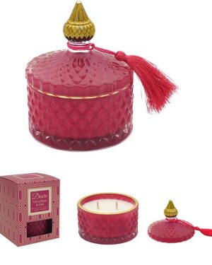 Свеќа мирисна во стаклен сад, Velvet Rose & Oud