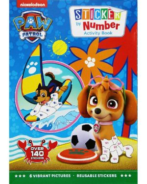 Сликовница со налепници  Paw Patrol броеви