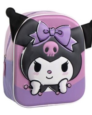 Ранец детски со 3д апликација Hello Kitty Kuromi 