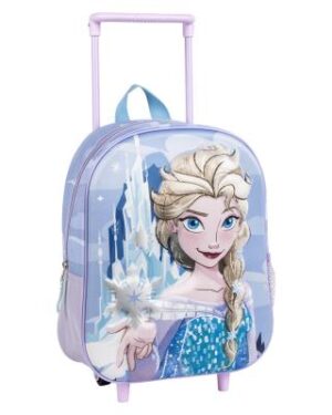 Ранец детски со тркала 3д Frozen