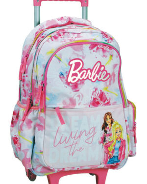 Ранец училиштен со тркала Barbie Paints