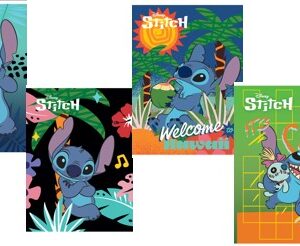 Тетратка А5  премиум квадратчиња ,Stitch