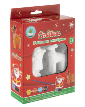 Божиќен сет од гипс 2 фигури